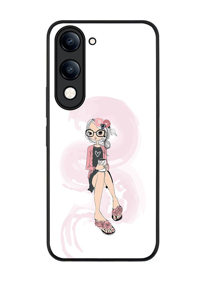 For vivo Y29s 5G / Y19s 5G Case,Slim fit Camera Protection, Shockproof Thin Phone cover  - Nerdy Cute